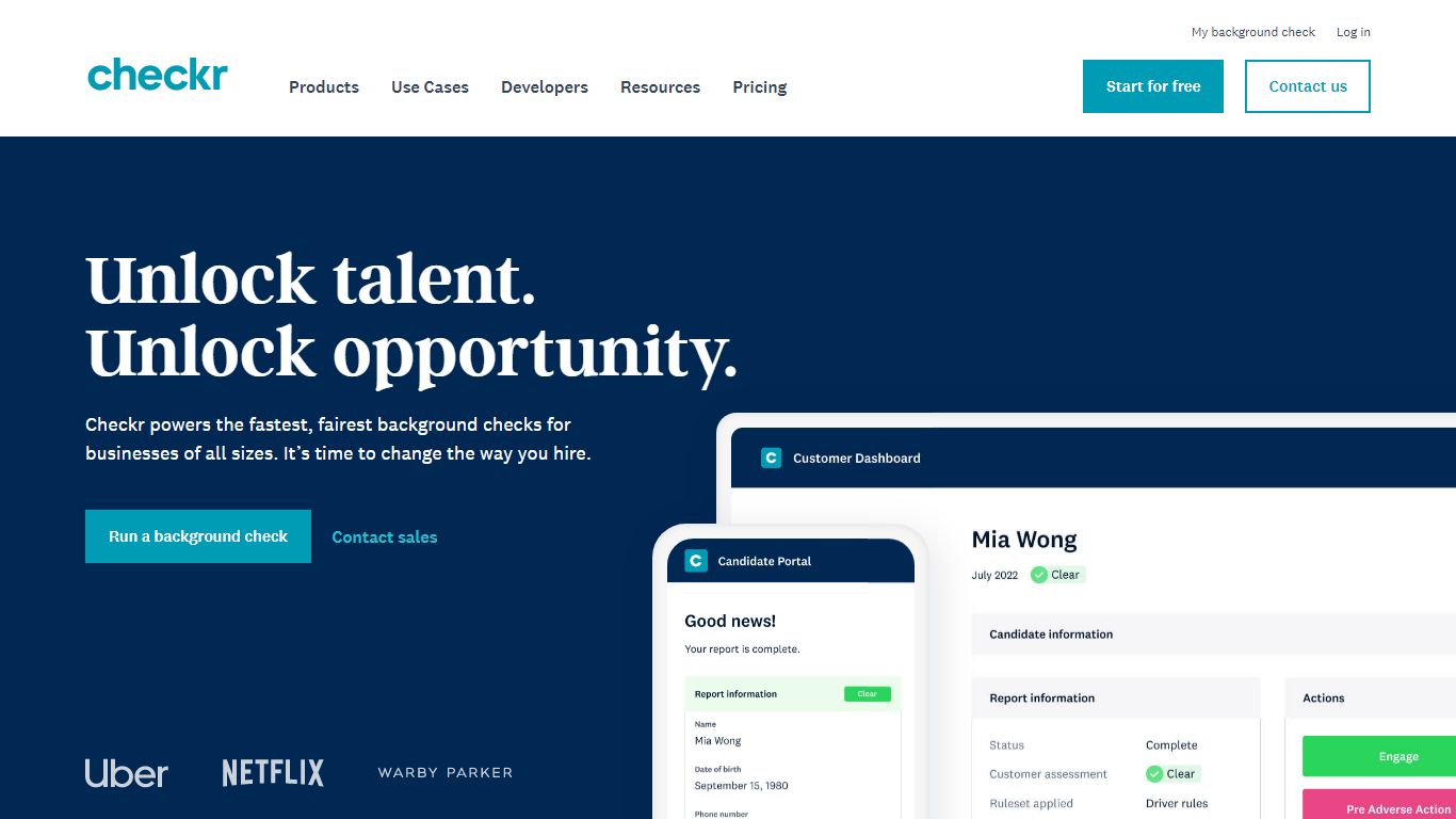 Checkr – Employee Background Screening for Companies