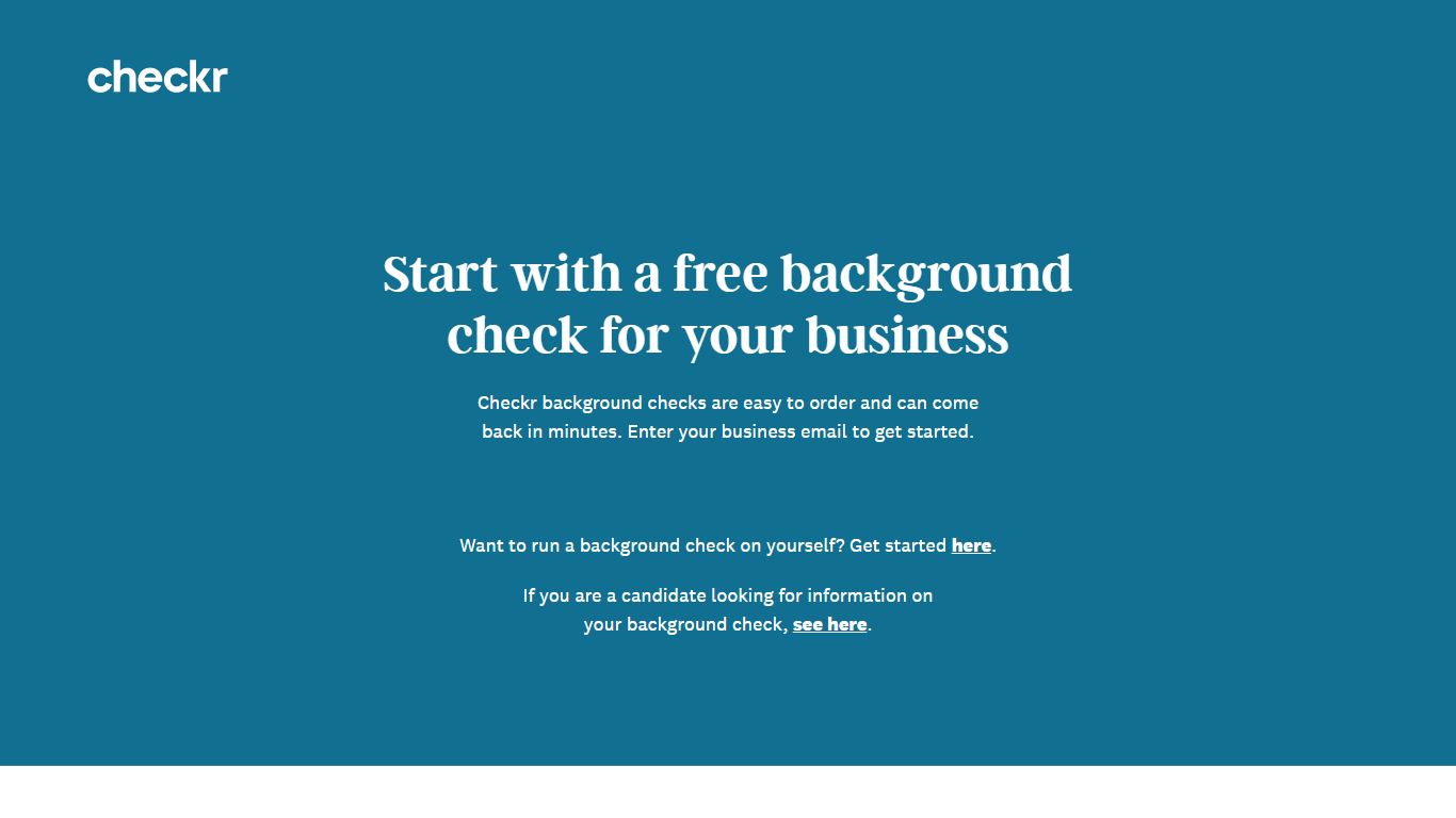 Get Your First Background Check Free | Checkr