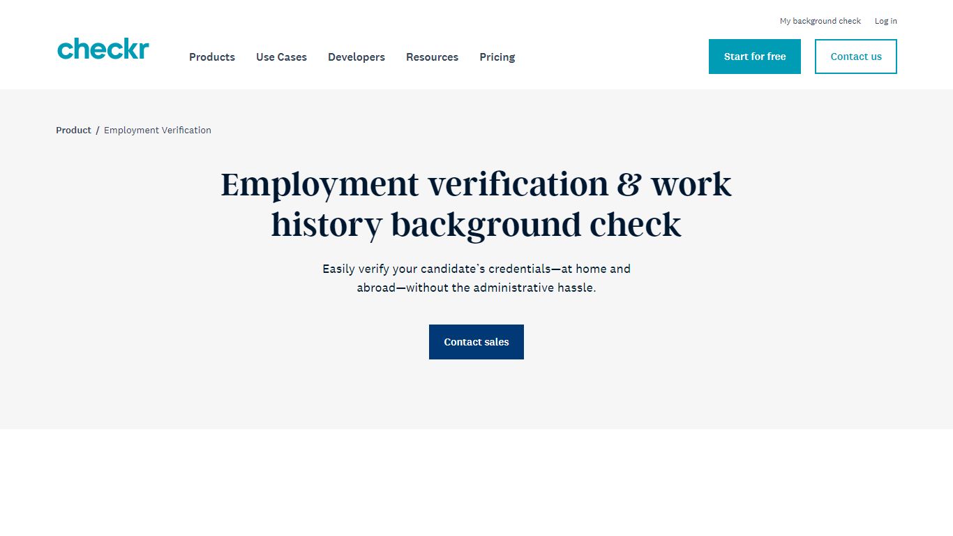 Verification of Employment Service | Checkr Background Checks